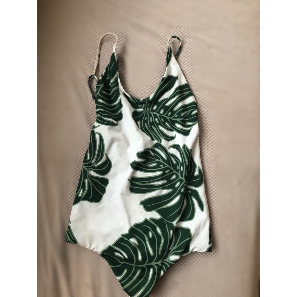 One piece monstera bikini